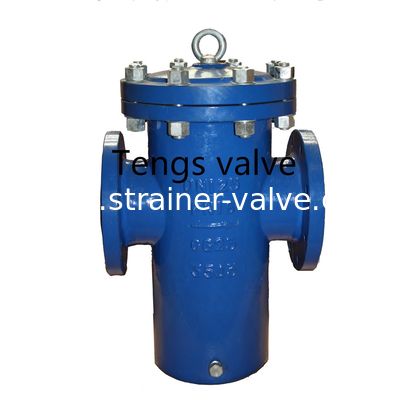 Ansi & Din Standards Cast / Ductile Iron Flanged Epoxy Coat Basket Filter, Basket Strainer