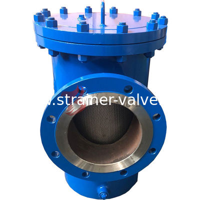 Steel Basket Filter Simplex Type 150LB CS WPB Flanged to PN20 304SS Basket Fabricated Strainers